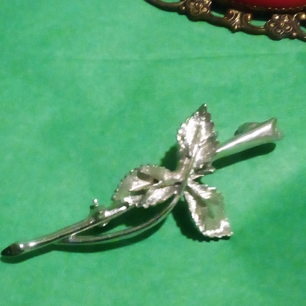 Lot Of Six Vintage Brooches Pins Swan Flowers Pastilli Gerry - Picture 12 of 14